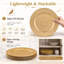Lot de 100 assiettes décoratives en plastique doré, 33 cm (13 pouces), idéales pour la décoration de table lors de mariages et autres événements.