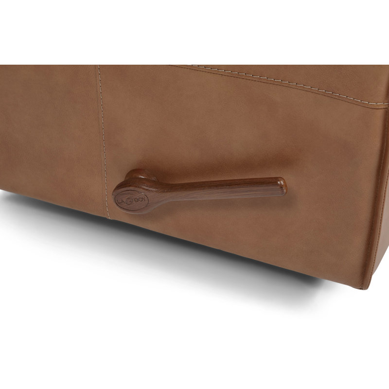 Maddox Leather Rocking Recliner, Brown Leather Match
