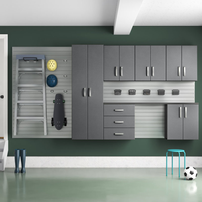 Deluxe 6 Piece Storage System, Black/Silver