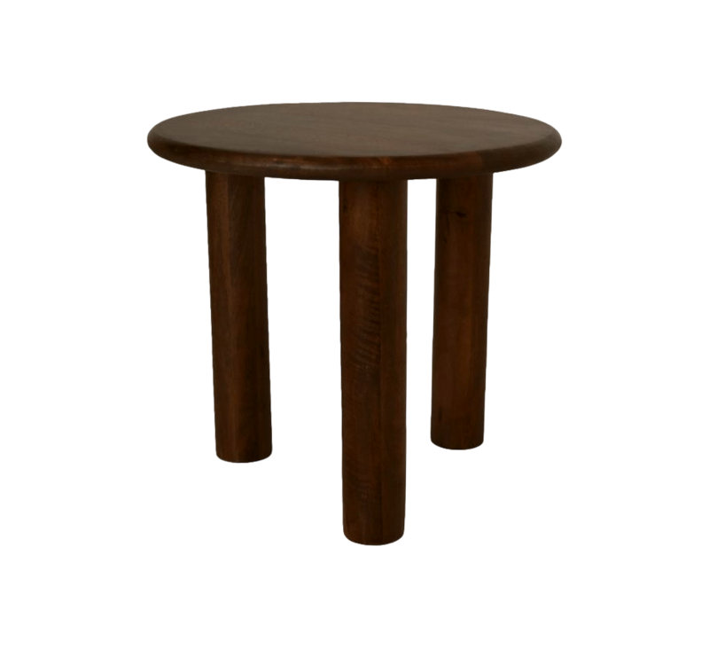 Blina Solid Wood End Table, Brown