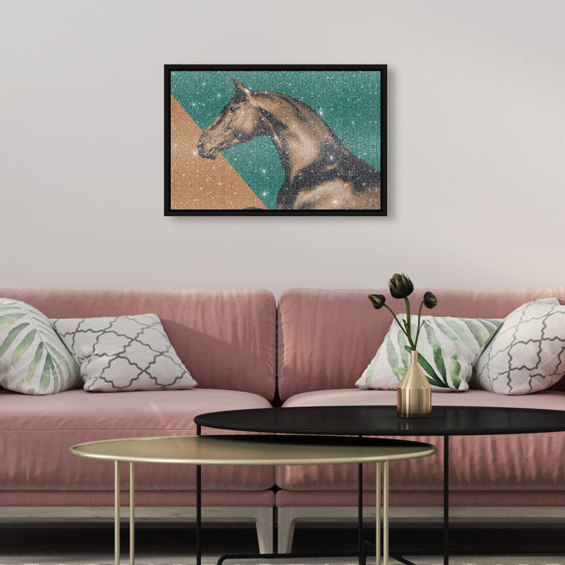 Hue Equine I Print by Oliver Gal, 16"H x 11"W, Black Floater Frame