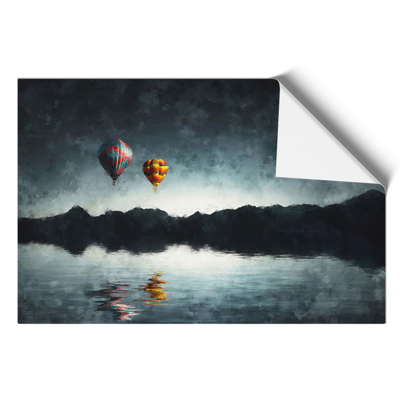 Hot Air Balloons Painting - Frameless Print, 30cm H x 42cm W x 0.1cm D