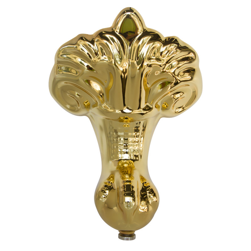 55.25'' x Freestanding Soaking Acrylic Bathtub, Gold
