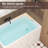 Adella 47" Freestanding Rectangular Acrylic Bathtub with Pop-Up Drain, cUPC Certified