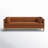 Nels 81.5'' Genuine Leather Square Arm Sofa