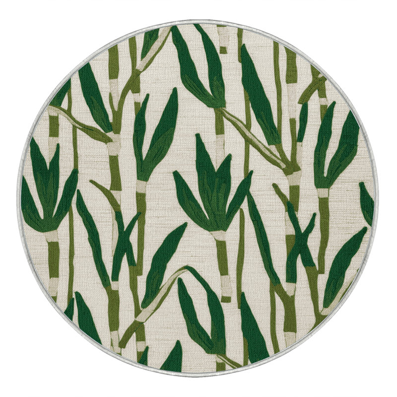  Tapis lavable Ramps Wild Poireaux, Rectangulaire 2 pi x 3 pi