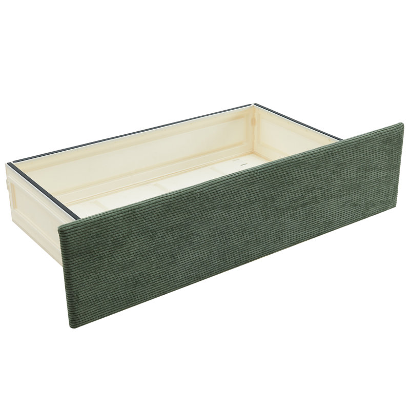 Lit plateforme tapissier Modern, Tortue, Grand