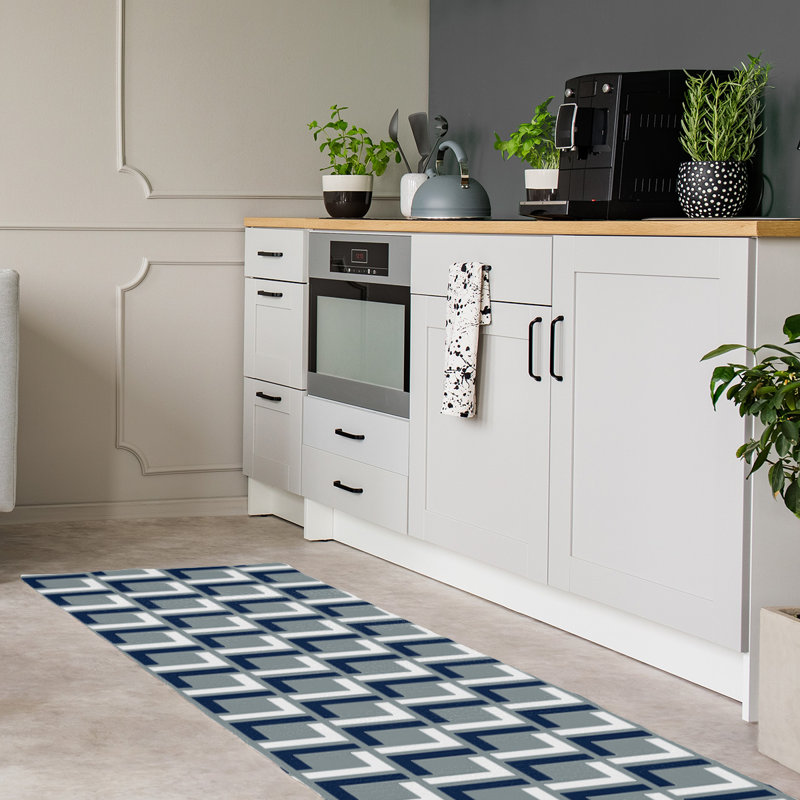 Tapis de couloir gris
