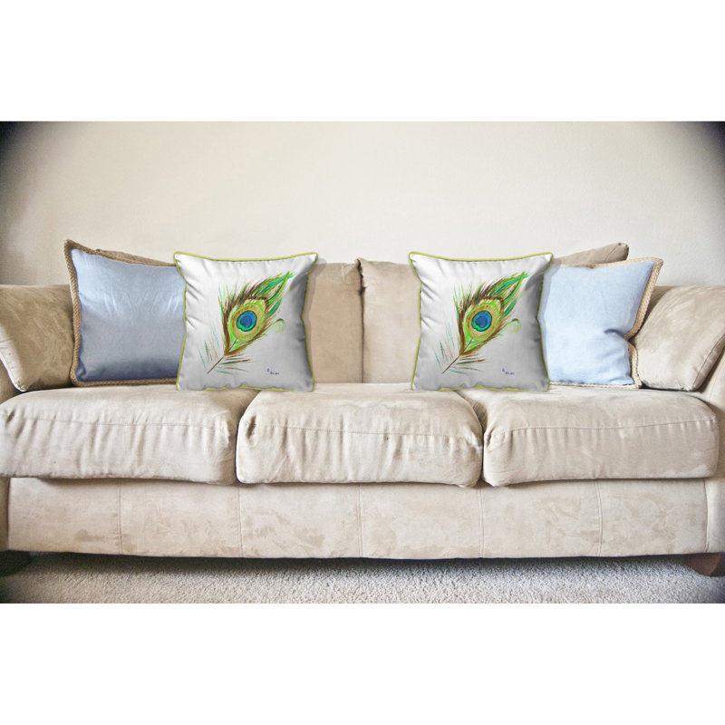 Coussin intérieur/extérieur Peacock Feather, Grand