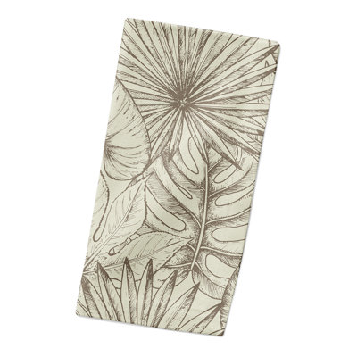 Cotton Twill Floral Square Napkin