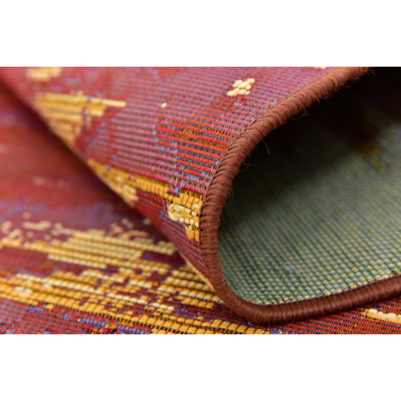 Tapis intérieur / extérieur rouge Tomlinson, Rectangle 8 pi x 11 pi 4 po