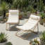 Chaises longues d'extérieur pliables 2 pièces avec dossier réglable - Conception en rotin durable pour patio et plage-1869091579