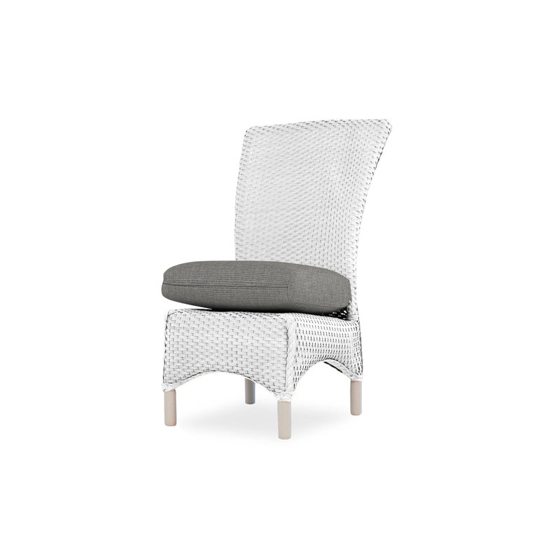 Mandalay Outdoor Dining Armchair, White, Demo Oatmeal