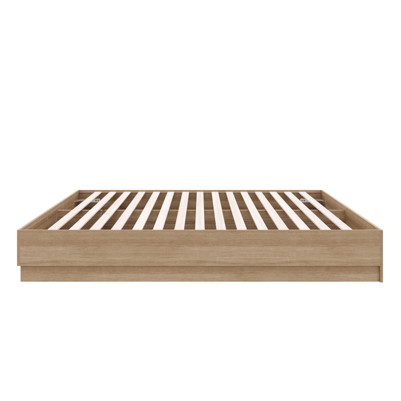Lit plateforme Jodeen, Brun, Roi