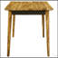 Table à hauteur de comptoir Memmel en sheesham naturel et noir avec élégance moderne Mid-Century, idéale pour les petits espaces