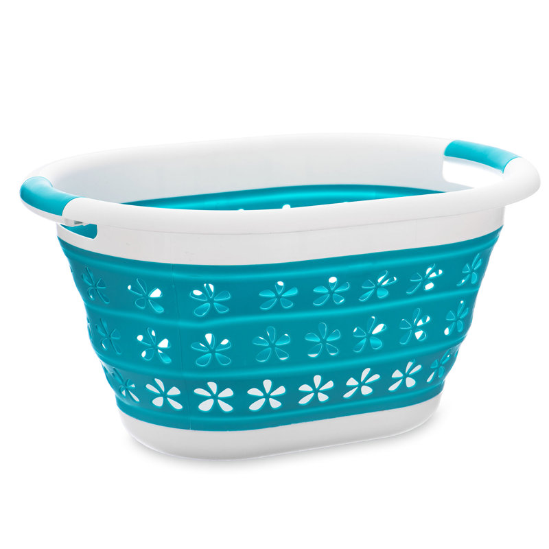 Plastic Laundry Basket with Handles