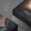 «Solar Eclipse Galaxy over Snowy Mountains», reproduction sur toile tendue-88363469