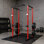 Support pour salle de gym de 83 pouces avec barre de traction et barre de sécurité réglable de 83 pouces