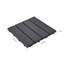 30.5cm L x 30.5cm W Plastic Interlocking Deck Deck Tile Kit