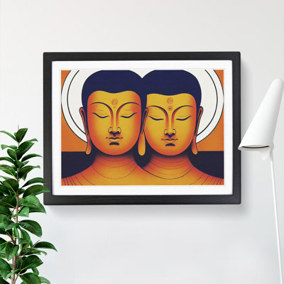 Two Buddha - Framed Print
