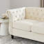 3-Seater + 3-Seater Combination Sofa.Beige Velvet