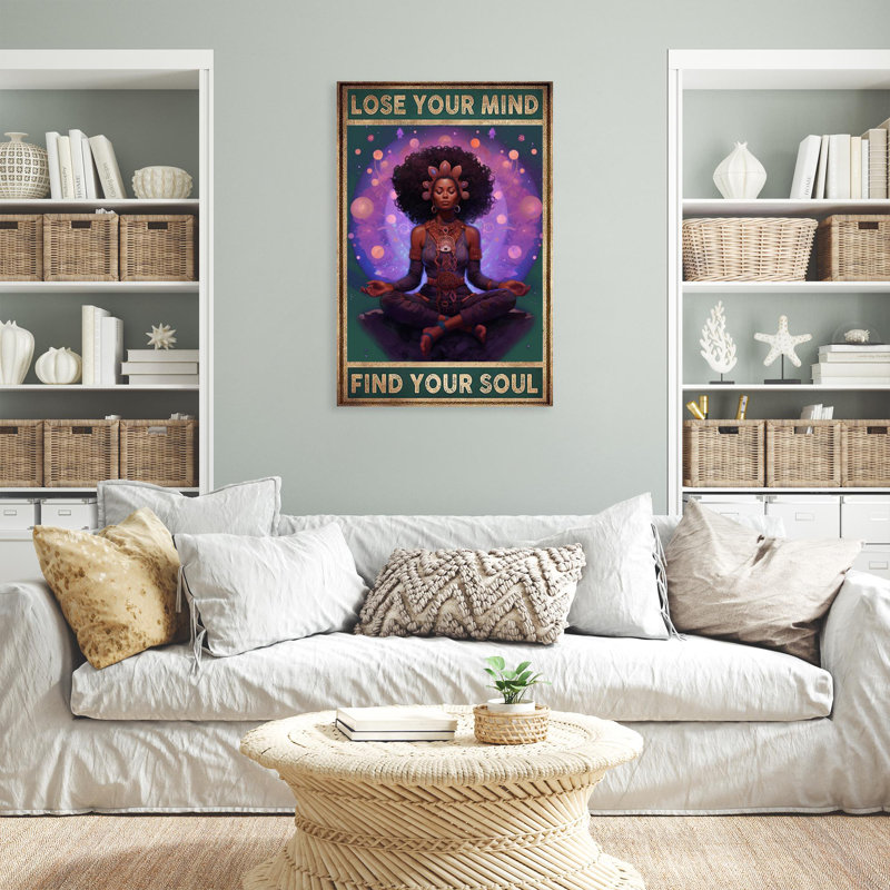 «Yoga Find Your Soul», impression sur toile, H 36 po x l 24 po x P 1,25 po