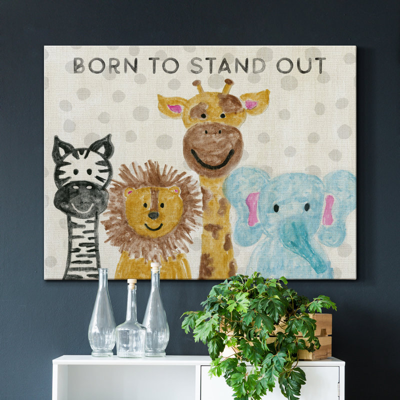 «Born to Stand Out», reproduction sur toile tendue, H 12 po x l 8 po x P 1 po