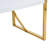 9-piece Modern 71" Wood Dining Set with Geometric Metal Base and Cantilever Chairs-1362882725-1362882728