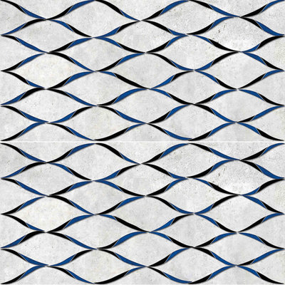 Carreau de porcelaine aspect vague 20 po x 40 po Kangen