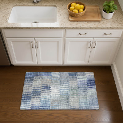 Premium Machine Washable Mayfield AMF2271 Striped Rug