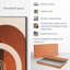 Mid-Century Arches Orange Green - ensemble de 3 toiles tendues-1701553371