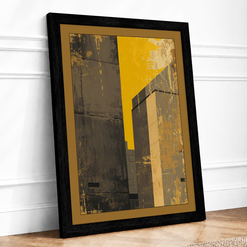 Decay Industrial - Framed Print, A1 - 84.1 x 59.4 cm, Black