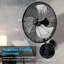 Costway 21 Inch Wall Mount Industrial Fan 3 Speed Oscillating Metal Ventilation Fan