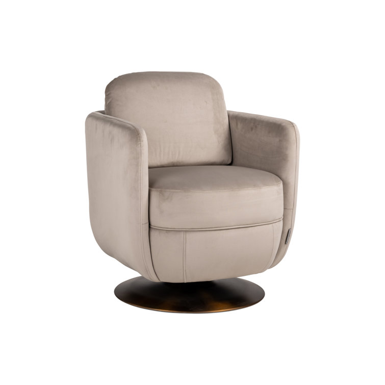 Fauteuil pivotant en polyester de 28 pouces de largeur Turner