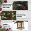 Arbre de Noël artificiel 4 pi avec base creuse, mini sapin de Noël pré-éclairé avec 8 modes de lumières DEL pour la décoration de Noël