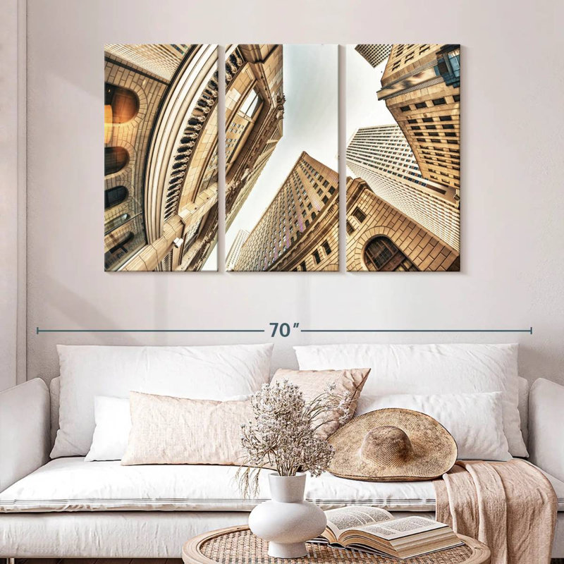 Lilie New Orleans City Buildings, 32" H x 50" W