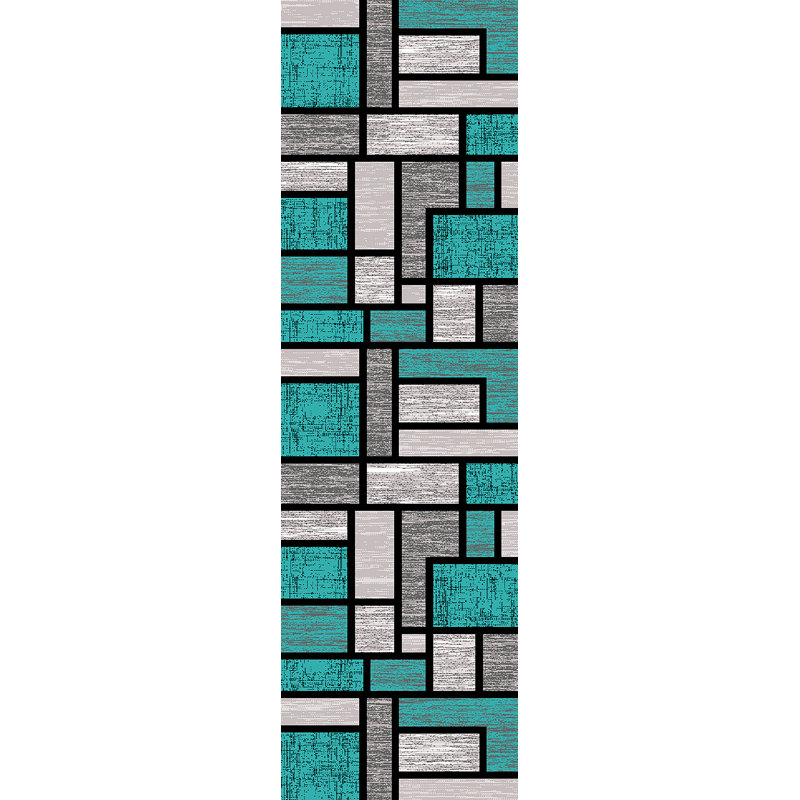 Markesan Performance Abstract Indoor Rug, Runner 2'2" x 7'4"