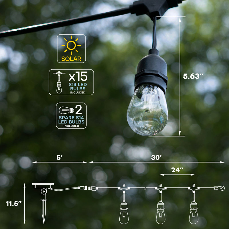 Guirlande de 15 lumières DEL Serle