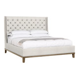 Michael Weiss California King Tufted Upholstered Panel Bed