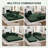  80" Convertible 4-in-1 Sleeper Sofa Bed With Removable Armrests-765606221