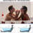 71" 2-Person Whirlpool Bathtub, Massage Bathtub With Air & Water Jets 3-Sided Apron Acrylic Soaking Tub, Lumbar Support & Chromatherapy LED, Relaxing Spa Experience For Elderly
