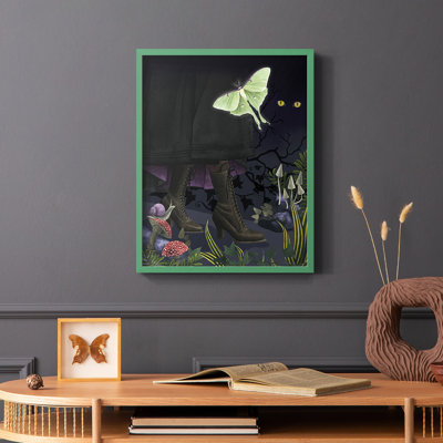 Hall Halled Forest I, reproduction encadrée - bois massif