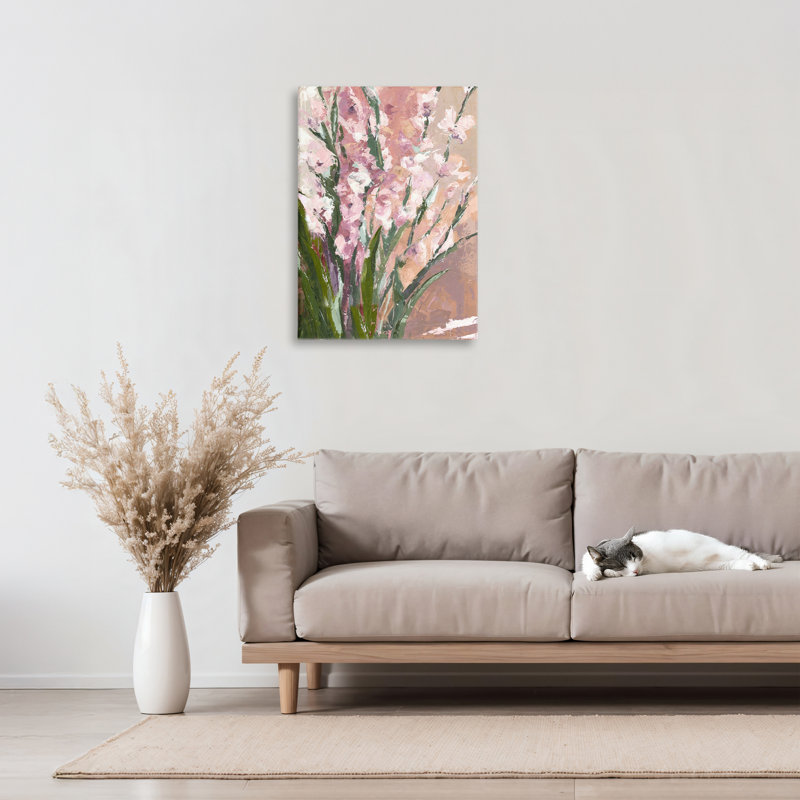Toile «Pink Fading Radiance», conception par Susan Pepe, H 24 po x l 16 po