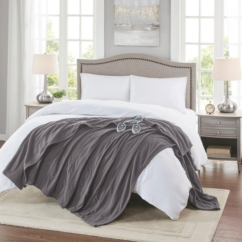 Couverture chauffante 1pc, Grand lit, Gris