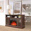 Crédence de rangement avec foyer Mitch inclus-1971843861