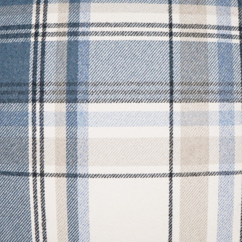Tartan Pillow Cover & Insert, Navy, Square 22"