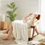 Jeté 100% coton mousseline - 4 couches de gaze tissée avec frange, couverture douce, légère et respirante pour le lit, le canapé ou le voyage-116850065-116850066