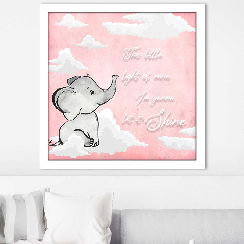 " Let It Shine (Square) " by By Jodi, White Framed, 31.5" H x 31.5" W x 1" D