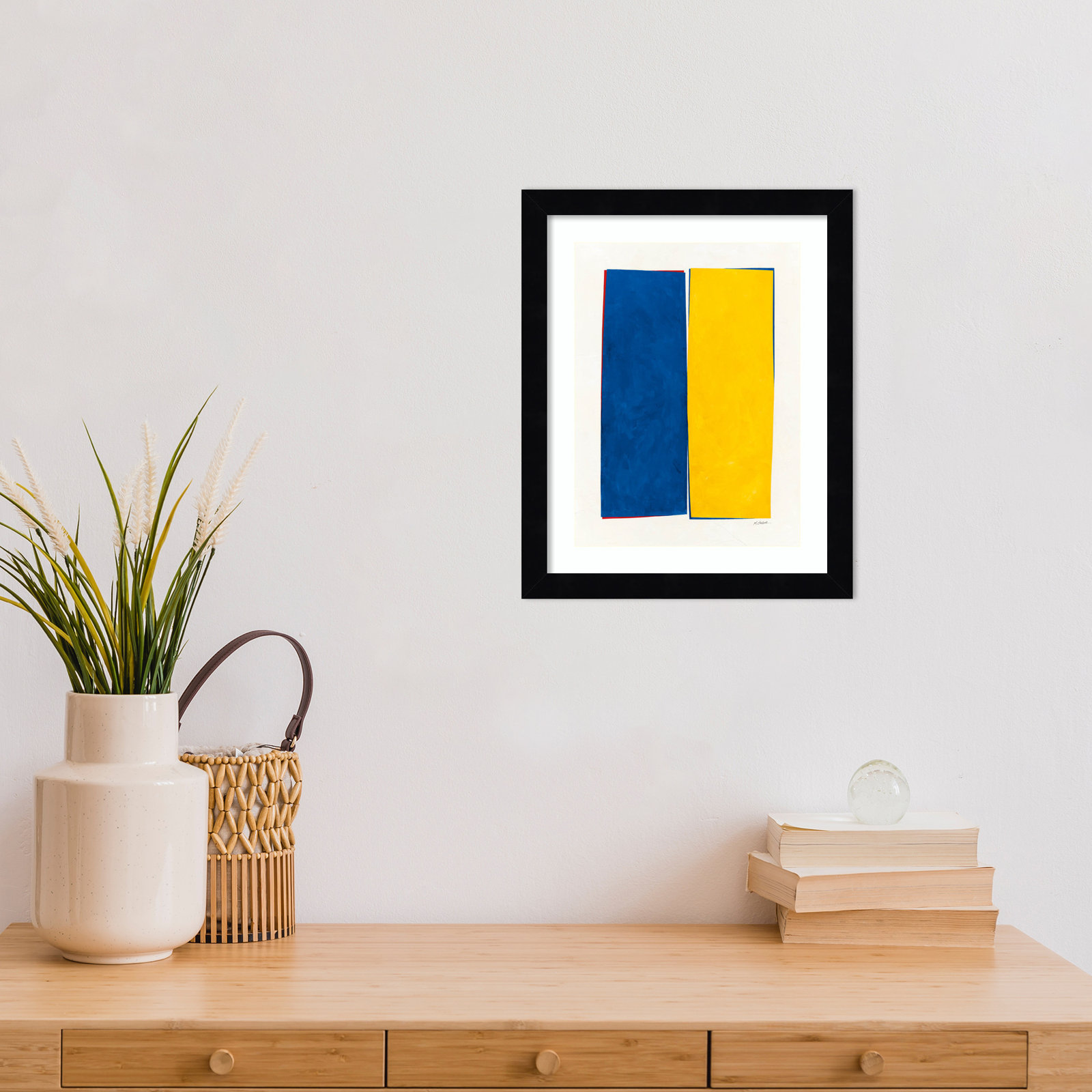 Monolithic I Print, Black Framed, 13" H x 11" W