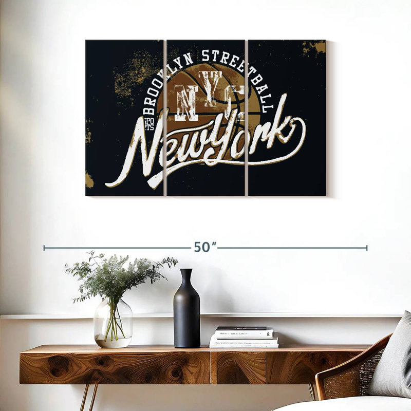 Brooklyn Street Basketball, H 24 po x l 38 po